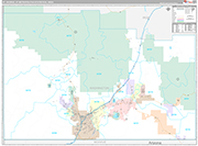St. George Metro Area Wall Map Premium Style